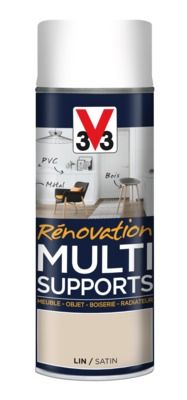 Aérosol de rénovation multisupports finition satinée lin 400 ml V33