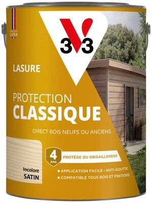 Lasure Protection Classique 4 ans incolore 5 L