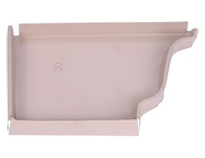 Talon corniche gauche aluminium beige rosé pour gouttière SCOVER PLUS