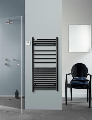 Radiateur sèche-serviettes à inertie fluide Angora 500 Watts RF Noir ACOVA