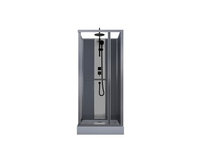 Cabine de douche Slide gris 90 x 90 x 225 cm OCEA