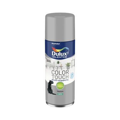 Aérosol de peinture Color Touch titanium satin 400 ml - DULUX VALENTINE