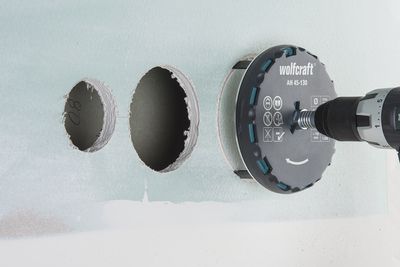 Scie cloche adaptable de 45 à 130mm WOLFCRAFT