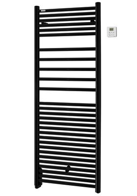 Radiateur sèche-serviettes à inertie fluide Angora 750 Watts RF Noir Mat ACOVA