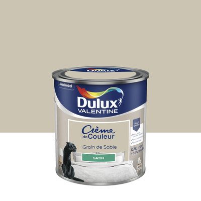 Peinture Crème de Couleur Grain de Sable satin 500 ml - DULUX VALENTINE