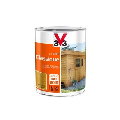 Lasure bois classique extérieure chêne clair 1 l V33