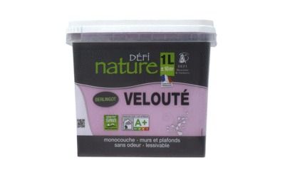 Peinture naturelle murale Berlingot velours 1 l - DEFI NATURE