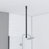 Barre de fixation plafond noire mat 60 cm redécoupable paroi de douche AURLANE