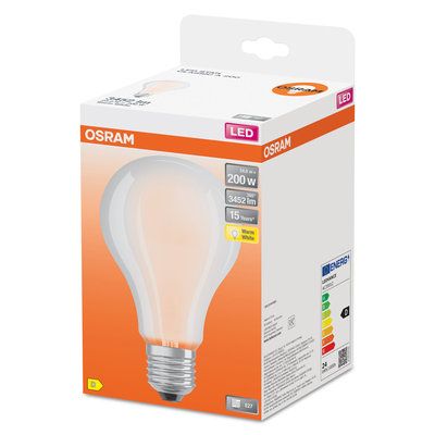 Ampoule LED E27 dépolie 24W 3452 lumens blanc chaud OSRAM