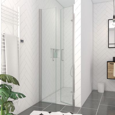 Porte de douche Saloon chrome 80x200 cm AURLANE