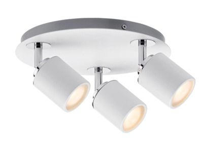 Plafonnier Tube GU10 LED Blanc chrome 3X10W PAULMANN