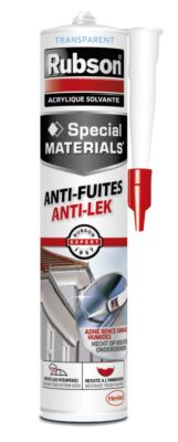 Mastic Special materials anti-fuites transparent 280 ml RUBSON