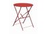 Table balcon cuba diam60 rouge