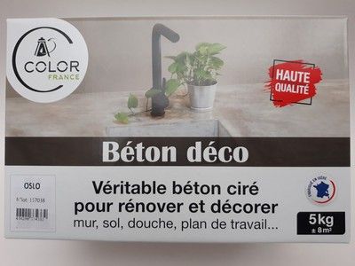 Pack béton ciré Oslo Gris très clair 5kg COLOR FRANCE