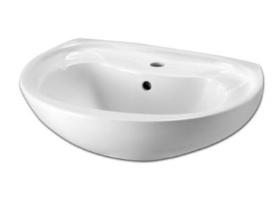 Lavabo Norma NF blanc L 565 x P 455 mm GODART