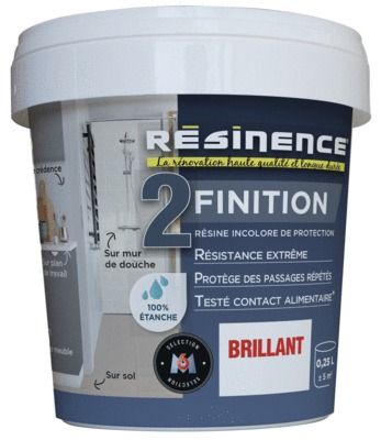 Résine transparente de protection brillante 250 ml RESINENCE