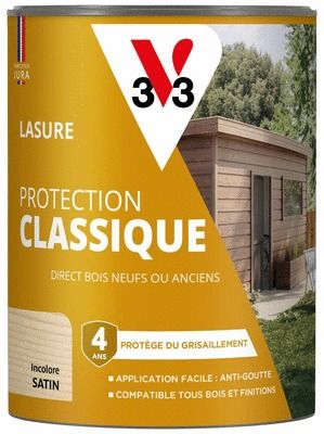 Lasure Protection Classique 4 ans incolore 0,75 L