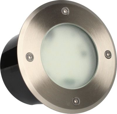 Spot extérieur encastrable LED Aluminium rond D.130 IP 67 Blanc chaud 380 lumens - ARLUX