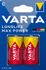 Piles alcalines max power LR14 par 2 VARTA