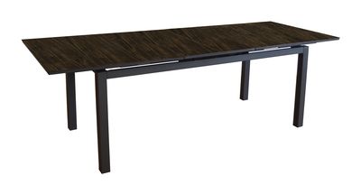 Table de jardin Tahaa 180/240 graphite moka PROLOISIRS