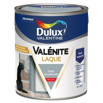 Peinture Boiseries Laque Acrylique Valénite Gris De Brume Brill 2 L - DULUX VALENTINE