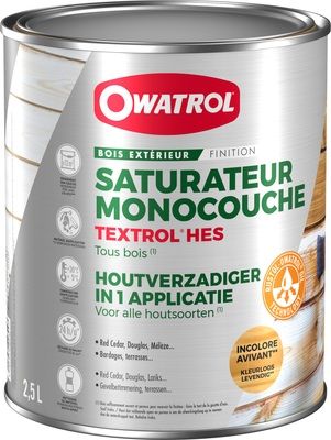 Saturateur TEXTROL HES Incolore avivant 2,5L OWATROL