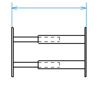 Grille de défense téléscopique de 26 à 39 cm 2 barreaux MOTTEZ