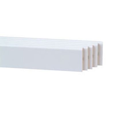 Plinthes revêtues blanches 9 x 68 mm longueur 2m par 5