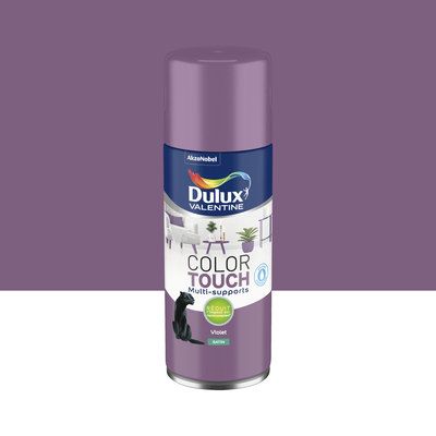 Aérosol de peinture Color Touch violet satin 400 ml - DULUX VALENTINE