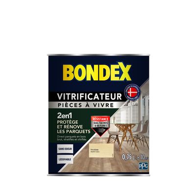 Vitrificateur Pièce à Vivre - SATIN - 0,75L - Incolore - BONDEX