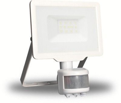 Projecteur LED extérieur détecteur de mouvements 10W blanc neutre IP44 850 lumens blanc - KALI ARLUX