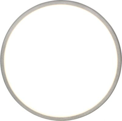 Plafonnier LED extérieur rond Luna blanc chaud structure grise IP44 1120 lumens ARLUX