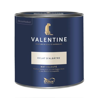 Peinture Valentine Mat Velouté Éclat d'Albâtre 2 L - DULUX VALENTINE