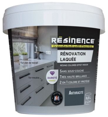 Résine de Rénovation Laquée anthracite 500 ml RESINENCE