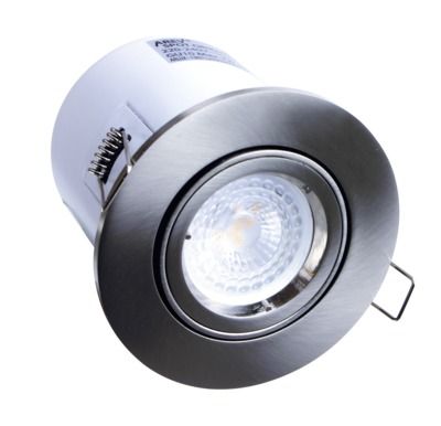 Spot encastrable LED orientable BBC GU10 acier 380 lumens - ARLUX