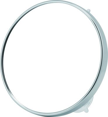 Miroirs grossissants avec ventouse entourage chromé diamètre 15 cm par 5