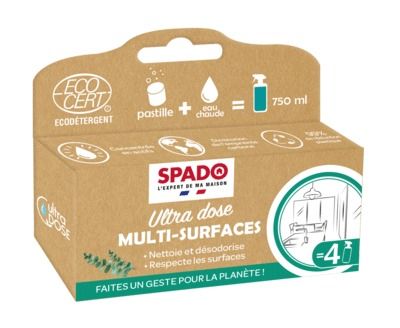 Étui de 4 pastilles ultra dose multi-surfaces SPADO