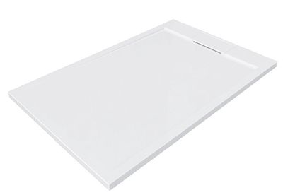 Receveur de douche rectangulaire à poser Islande blanc mat 120 x 80 cm