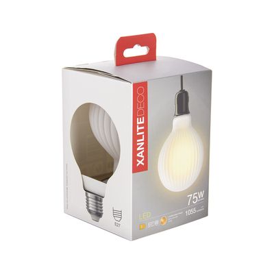 Ampoule LED GLOBE Dépolie E27 1055 lumens Blanc chaud XANLITE