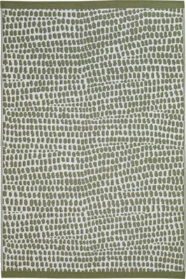 TAPIS 160 X 240cm vert blanc  JARDILINE