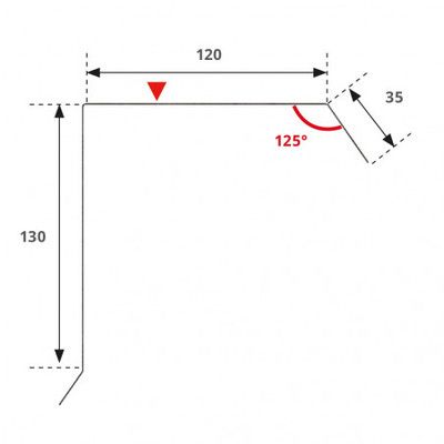 Rive gris anthracite 2 m 10 BACACIER