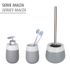 Brosse WC Malta gris/blanc