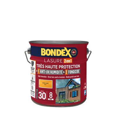 Lasure très haute protection 8 ans chêne doré 2,5 l BONDEX