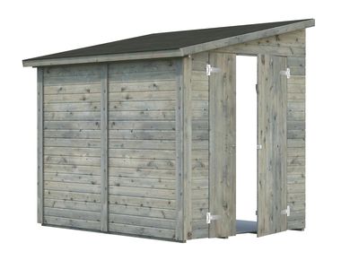 Abri de jardin bois Gris Mia 3,6m2 PALMAKO