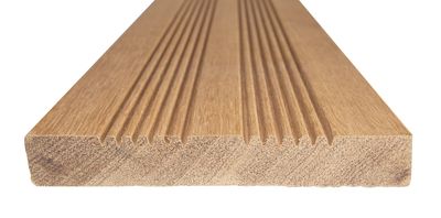 Lame de terrasse bois exotique kapur L 2450 x H 145 x Ep 21 mm HENRY TIMBER