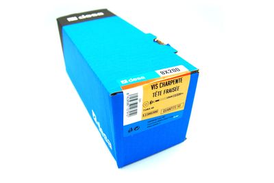 Vis charpente tête fraisée Torx 8 x 200 mm par 50 DESA