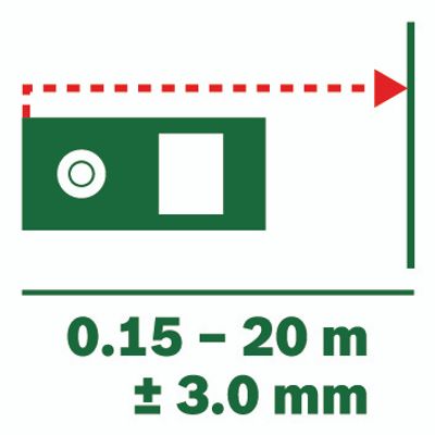 Télémètre laser Zamo 20 m BOSCH