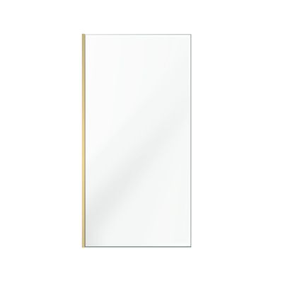 Paroi de douche Parma avec profilé or brossé 100x200x0,8 cm AURLANE