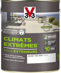 PEINTURE BOIS CLIMATS EXTRÊMES SATIN BLANC 2 L