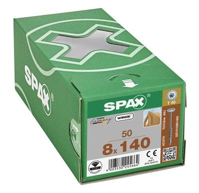 Vis tête disque Torx 8 x 220 mm par 50 SPAX